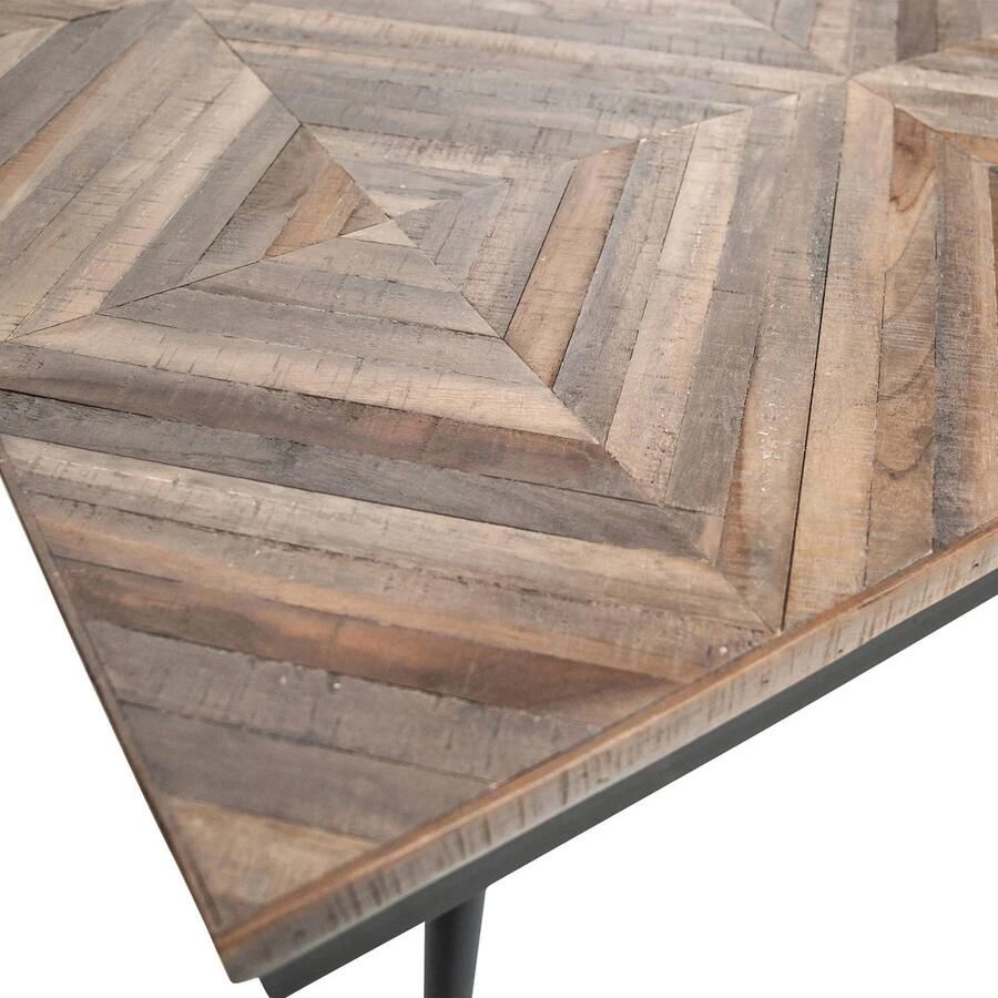 BePureHome | Rhombic eettafel 220x90cm hout metaal | Eettafels | Eettafel - Foto 3