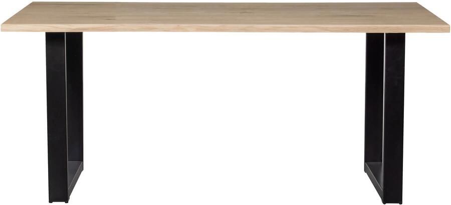 WOOOD | Combi-Eettafel: boomstam eiken 180x90&u-poot | Eettafels | Eettafel