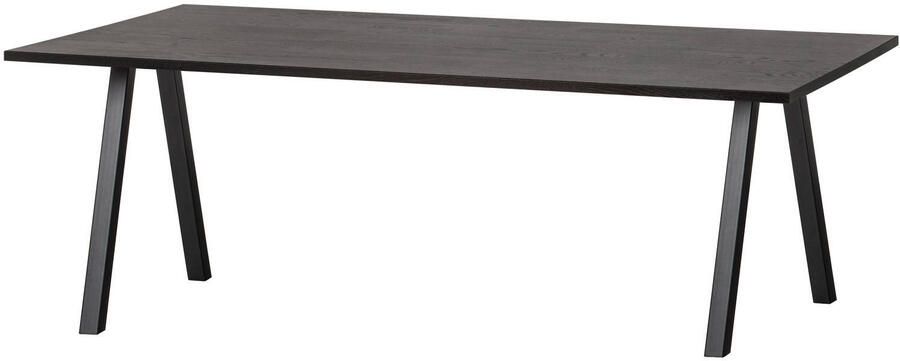 WOOOD | Combi-Eettafel: tafel eiken blacknight 200x90&2-stand | Eettafels | Eettafel - Foto 3