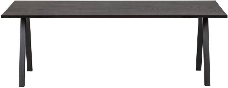 WOOOD | Combi-Eettafel: tafel eiken blacknight 200x90&2-stand | Eettafels | Eettafel - Foto 2