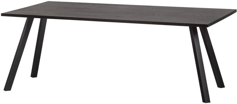 WOOOD | Combi-Eettafel: tafel eiken blacknight 160x90&2-stand | Eettafels | Eettafel
