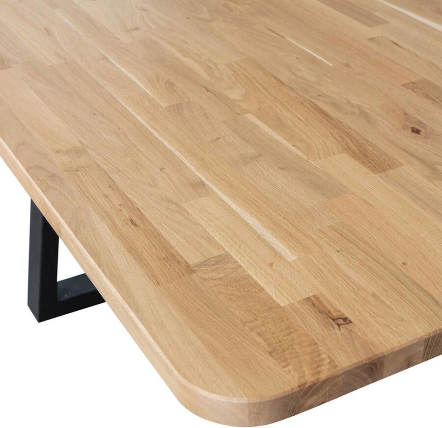WOOOD Eettafel Tablo Hout gedeeltelijk massief rechthoekige vorm H 77 cm x B 240 x D 100 cm - Foto 7