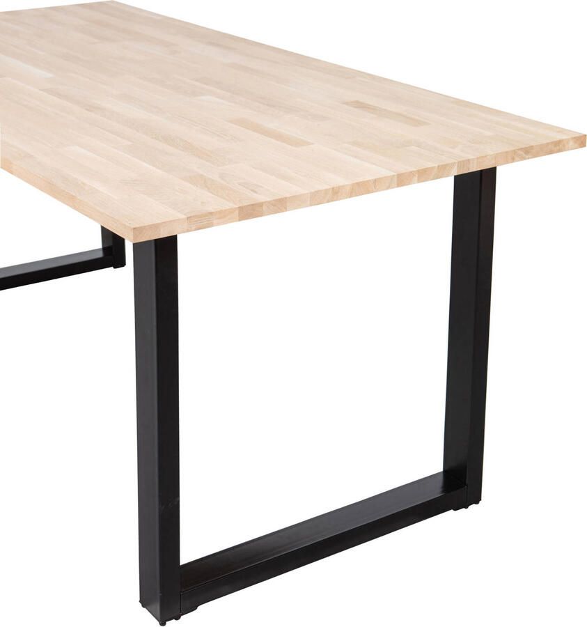 WOOOD Eettafel Tablo met U-poot 220 x 90cm Onbehandeld - Foto 3