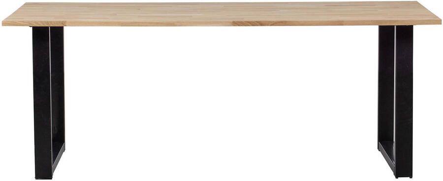 WOOOD Eettafel Tablo met U-poot 220 x 90cm Onbehandeld - Foto 2