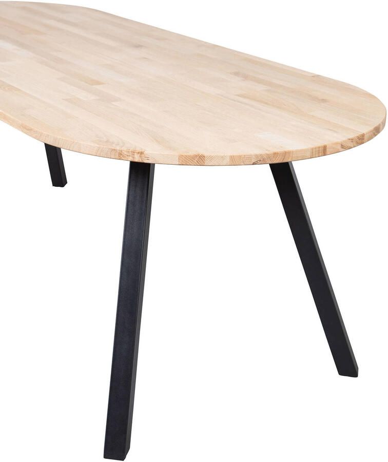 WOOOD | Combi-Eettafel: ovaal eiken onbehan.&2-standen vierk | Eettafels | Eettafel - Foto 3