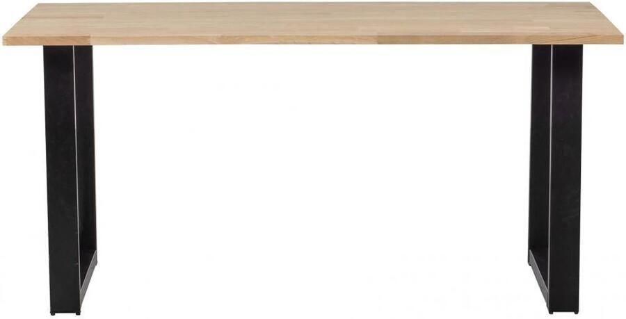 WOOOD Eettafel Tablo met U-poot 160 x 90cm Onbehandeld