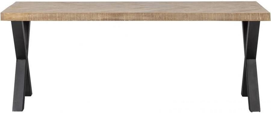 WOOOD | Combi-Eettafel: mango visgraat 200x90&alkmaar poot | Eettafels | Eettafel - Foto 3