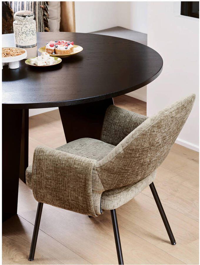WOOOD | Fries eettafel eiken blacknight o129cm | Eettafels | Eettafel - Foto 3