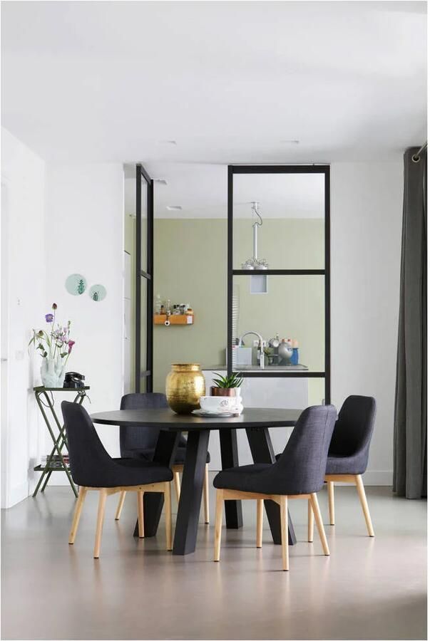WOOOD | Rhonda Xl Eetkamertafel -Ø150cm Eiken Blacknight | Eettafels | Eettafel - Foto 2