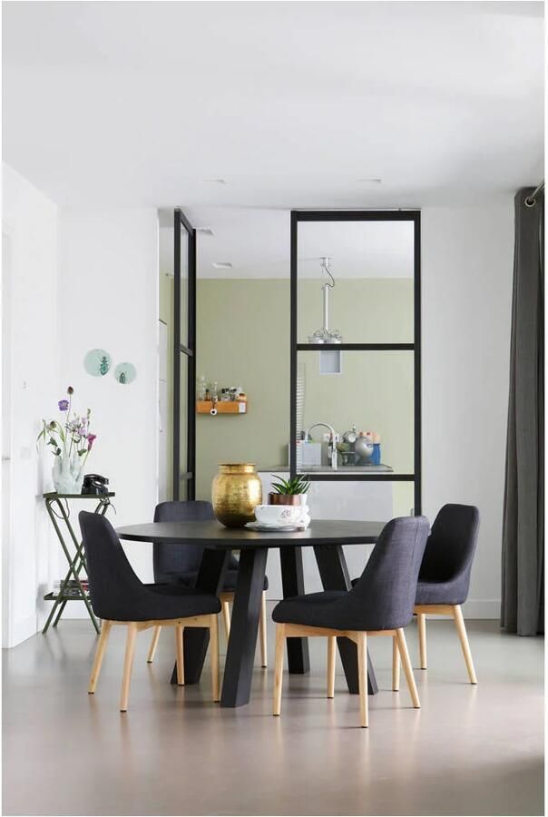 WOOOD | Rhonda Xl Eetkamertafel -Ø150cm Eiken Blacknight | Eettafels | Eettafel - Foto 2