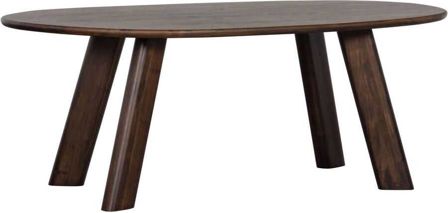 BePureHome | Roundly eettafel bureau mango hout walnoot 200x100 | Woonkamertafels | Bureau - Foto 4