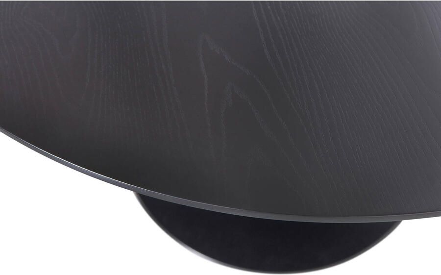 WOOOD SAMMY EETTAFEL TROMPETVOET ROND MDF ZWART Ø120CM - Foto 3