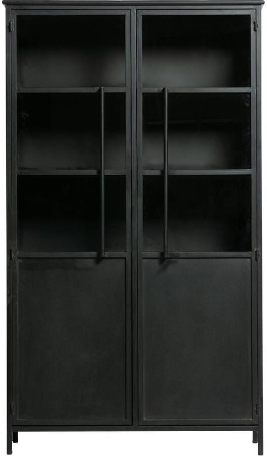 WOOOD Vitrinekast Exhibit met glazen deuren en veel opbergruimte h 170 cm x b 99 cm - Foto 3