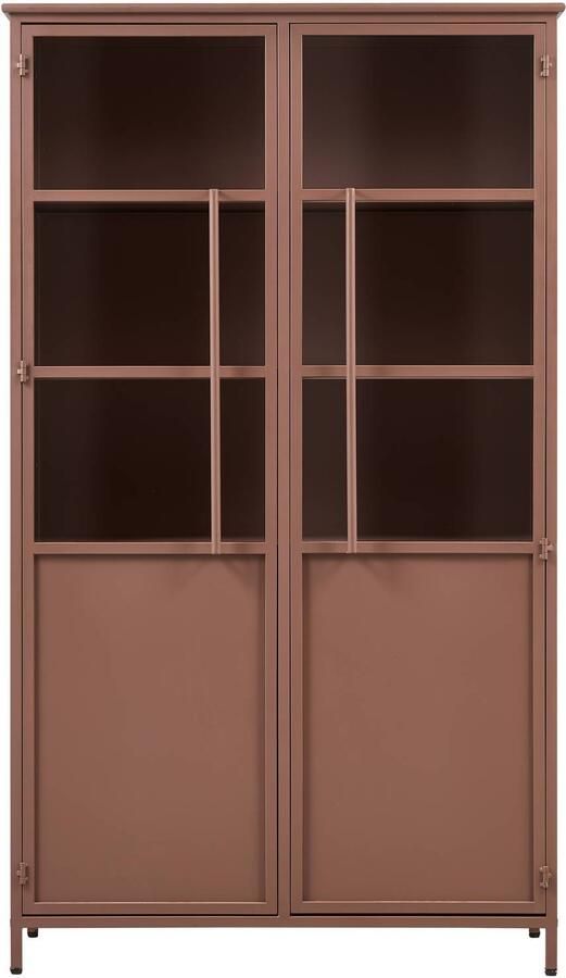 WOOOD Vitrinekast Exhibit met glazen deuren en veel opbergruimte h 170 cm x b 99 cm - Foto 3