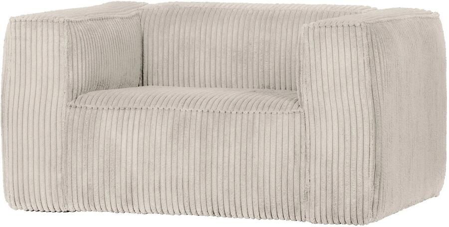 WOOOD | Bean Fauteuil Grove Melange Stof Naturel | Zitmeubels woonkamer | Fauteuil - Foto 2