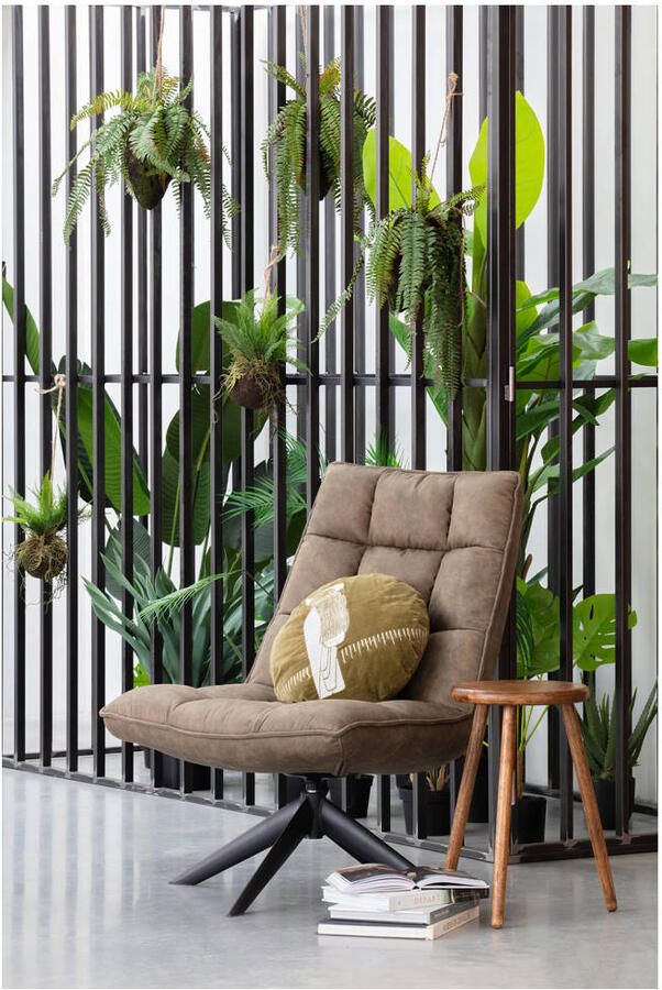 WOOOD | Jouke Draaifauteuil Kunstleer Groen | Zitmeubels woonkamer | Draaifauteuil - Foto 6