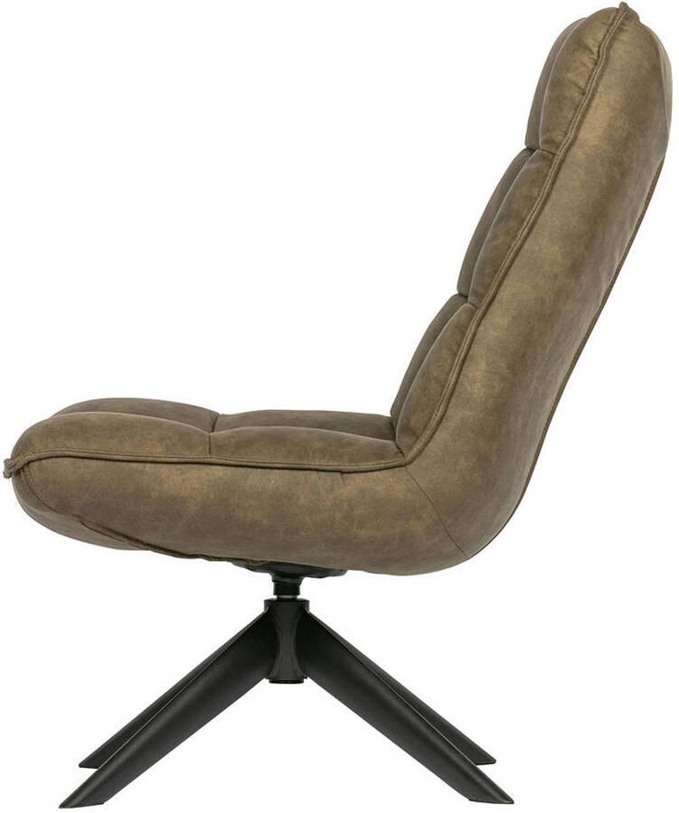 WOOOD | Jouke Draaifauteuil Kunstleer Groen | Zitmeubels woonkamer | Draaifauteuil - Foto 5