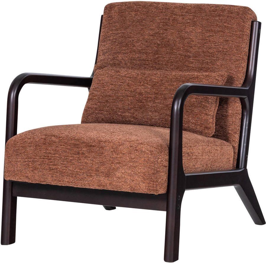 WOOOD Fauteuil Mark Chenille Bruin