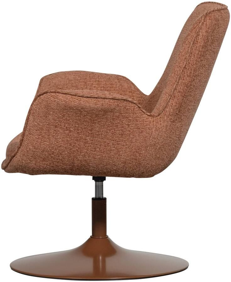 WOOOD | Marten in hoogte verstelbare fauteuil oranje | Zitmeubels woonkamer | Draaifauteuil - Foto 3