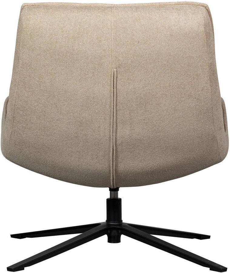 WOOOD Draaibare fauteuil Maudi Metalen frame gepolsterd met geweven stof H 84 cm x B 74 cm - Foto 5