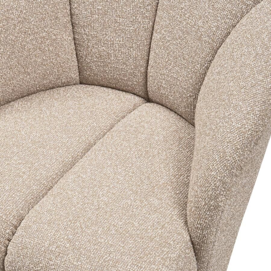 WOOOD | Mojo draaifauteuil boucle beige melange | Zitmeubels woonkamer | Draaifauteuil - Foto 2