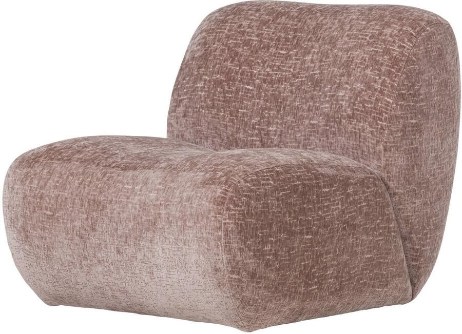 WOOOD Nomu Fauteuil Craquelé Velvet Lichtroze 74x76x92