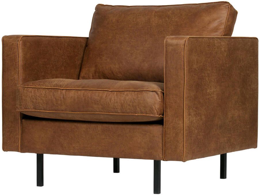 WOOOD Fauteuil Rodeo Classic vrijstaand van gerecycled leer h 83 cm x b 98 cm - Foto 2
