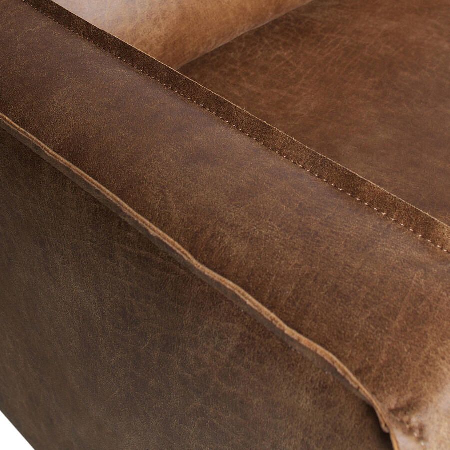 BePureHome | Rodeo Fauteuil Cognac | Zitmeubels woonkamer | Fauteuil - Foto 4