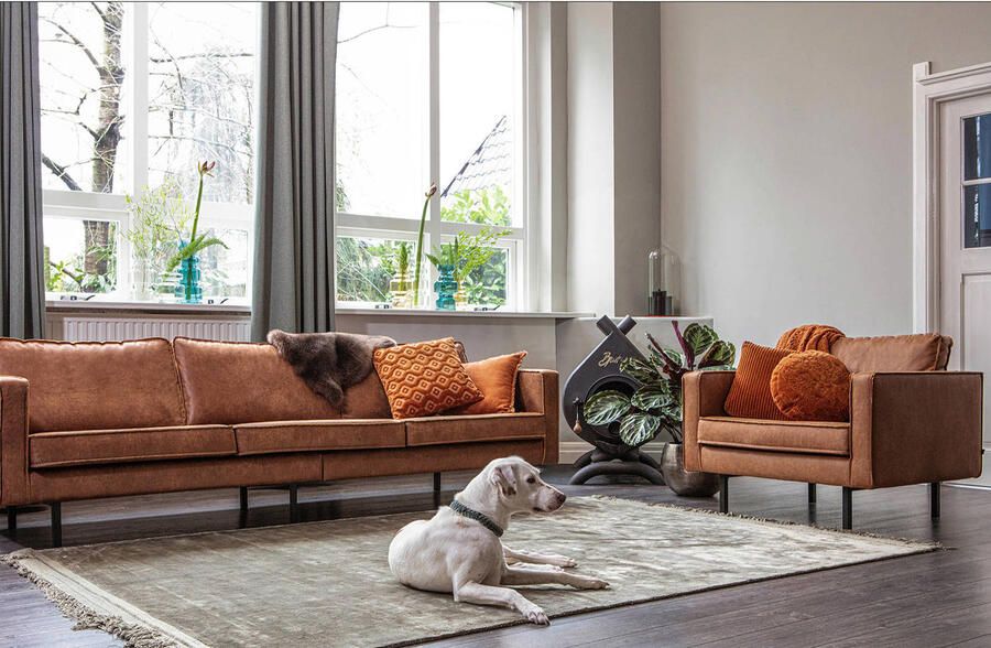 BePureHome | Rodeo Fauteuil Cognac | Zitmeubels woonkamer | Fauteuil - Foto 3