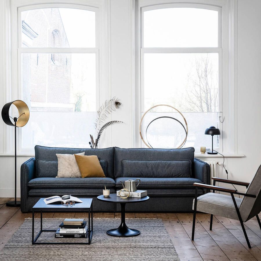 WOOOD | Sally Fauteuil Vergrijsd Groen | Zitmeubels woonkamer | Fauteuil