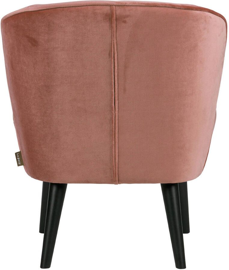 WOOOD | Sara Fauteuil Fluweel Oud Roze | Zitmeubels woonkamer | Fauteuil - Foto 4