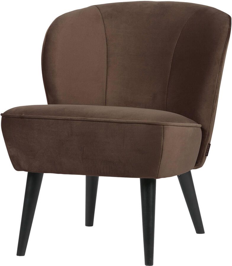 WOOOD Fauteuil Sara Donkerbruin