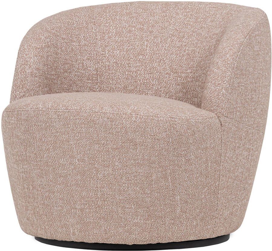 WOOOD | Serra draaifauteuil naturel melange | Zitmeubels woonkamer | Draaifauteuil