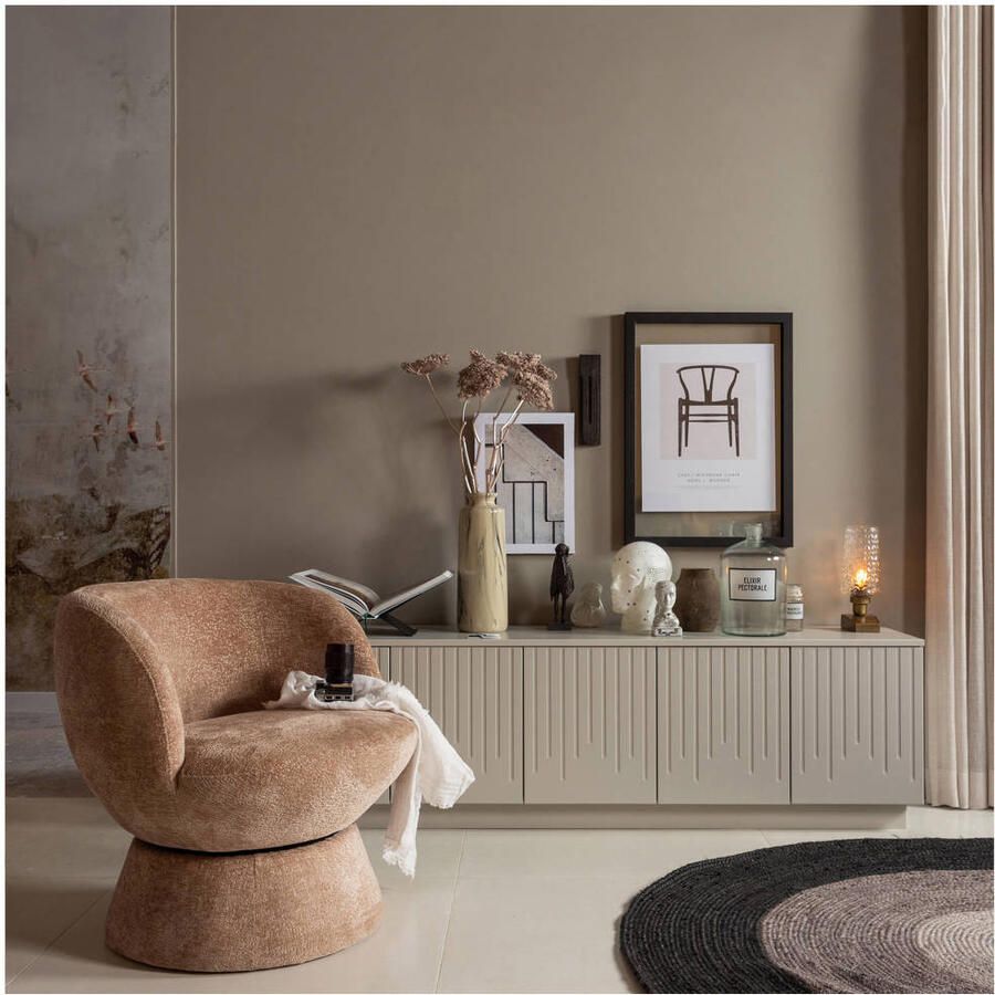 WOOOD Draaibare fauteuil Shuffle draaibaar in elke richting ronde vorm h 72 cm x b 73 cm - Foto 6