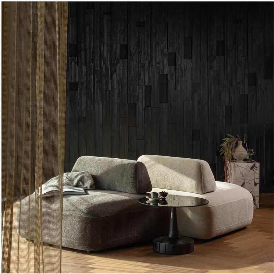 WOOOD | Sterck fauteuil met verplaatsbare rugleuning charcoal | Zitmeubels woonkamer | Fauteuil - Foto 2