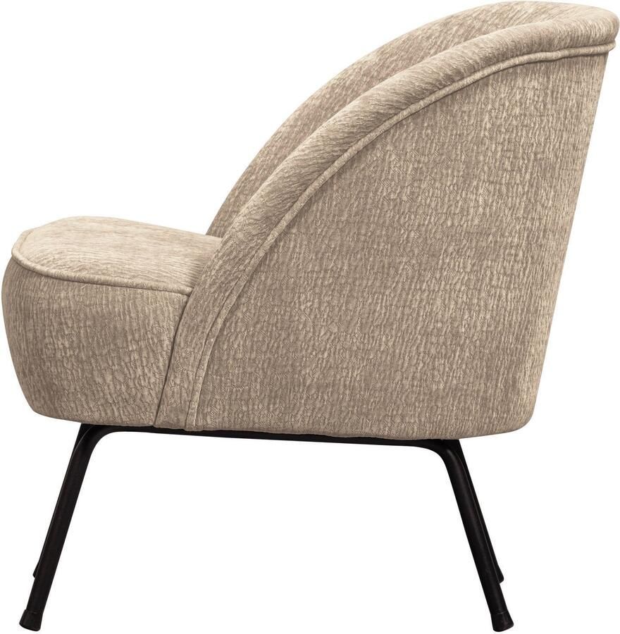 BePureHome | Vogue fauteuil 3d chenille zand | Zitmeubels woonkamer | Fauteuil