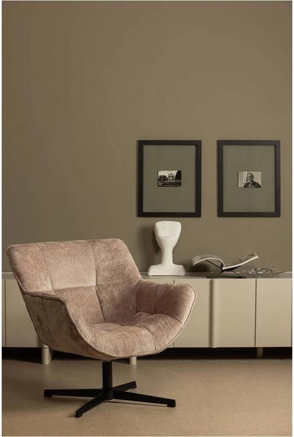 WOOOD Draaibare fauteuil Wibo met chenille-stof breedte 71 cm - Foto 4