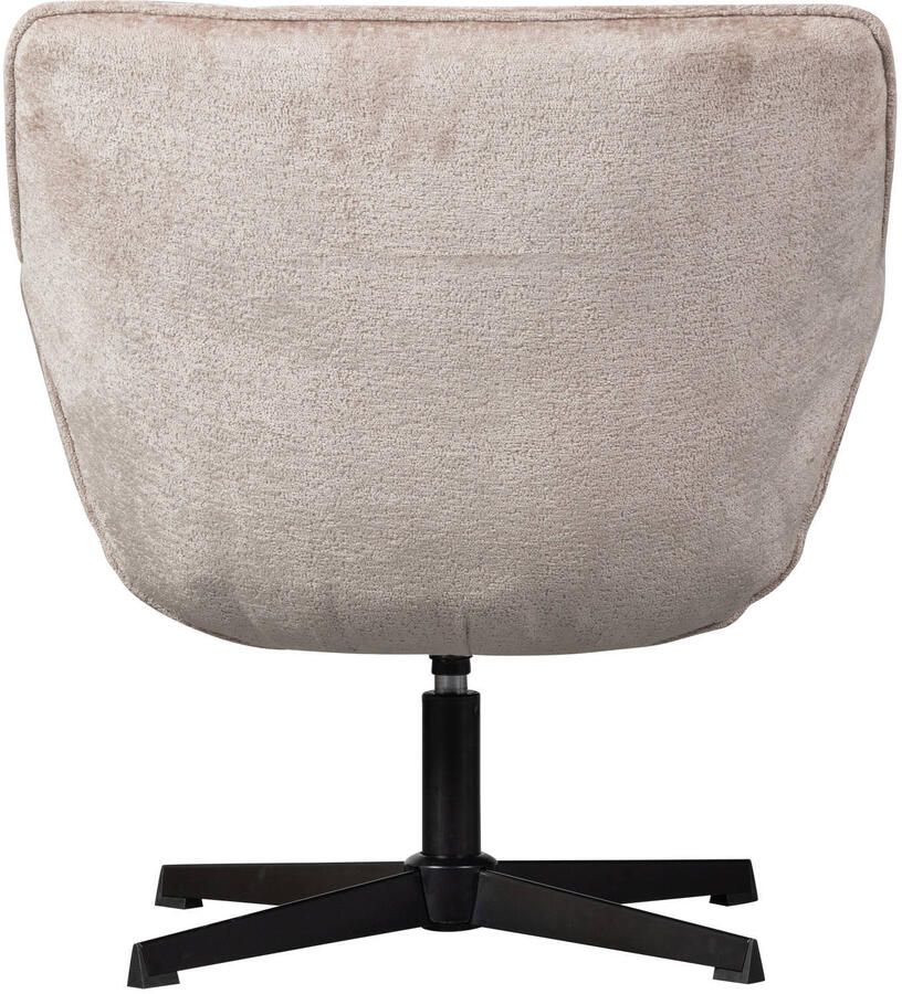 WOOOD Draaibare fauteuil Wibo met chenille-stof breedte 71 cm