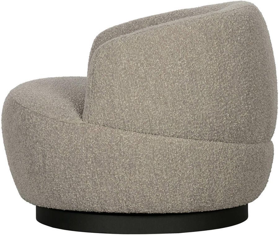 BePureHome | Woolly Draaifauteuil Boucle Naturel Gemeleerd | Zitmeubels woonkamer | Draaifauteuil - Foto 7