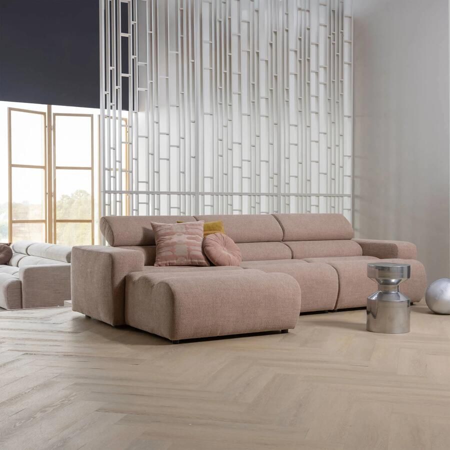 WOOOD | Feis kussens velvet roze naturel set van 3 | Woonaccessoires | Sierkussen - Foto 2