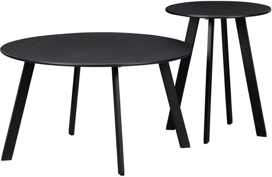 WOOOD Bijzettafel Buiten Fer Metaal Zwart 40x70x70 - Foto 2