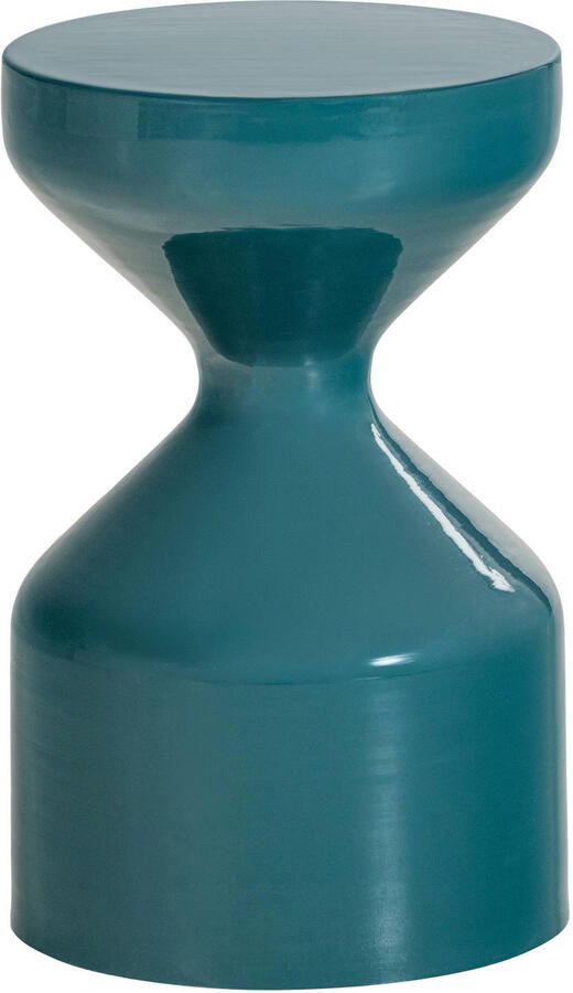 WOOOD Floyd bijzettafel petrolblauw