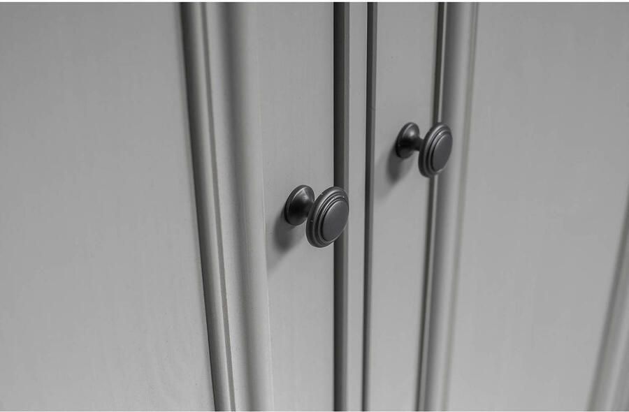 WOOOD Kledingkast Lily massief dennenhout met kledingstang h 190 cm x b 98 cm - Foto 7