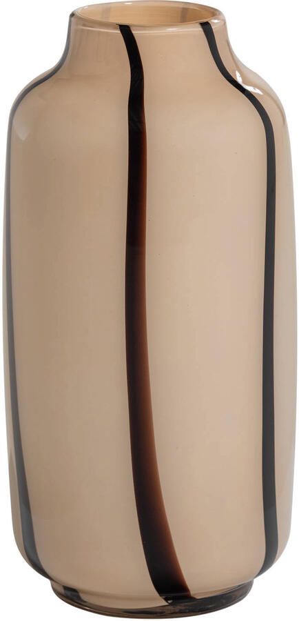 WOOOD glazen vaas 35x18x18 cm naturel bruin