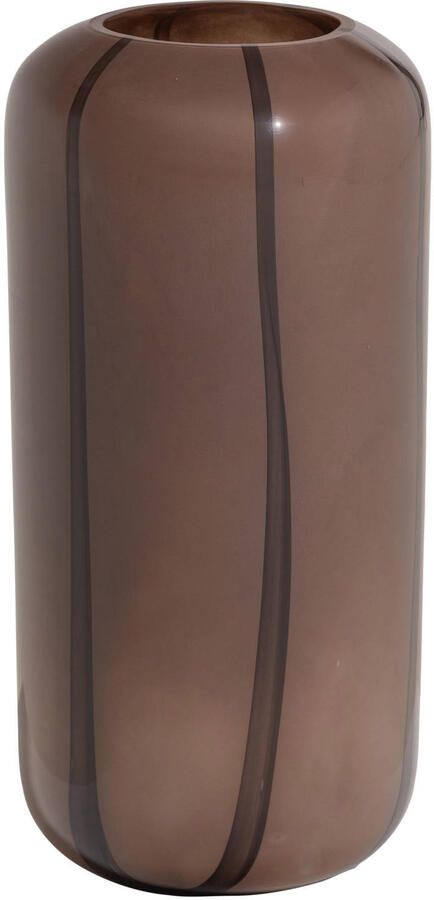 WOOOD glazen vaas 40x20x20 cm bruin