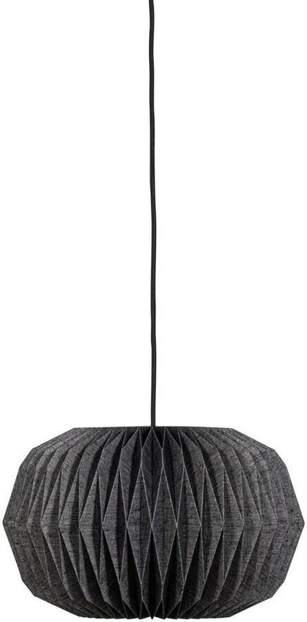 BePureHome Hanglamp Globe Papier Naturel|Zwart 25x44x44