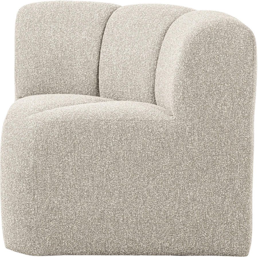 Woood Mojo Eetbankje Hoek Met Rugleuning Bouclé Beige Melange - Foto 3