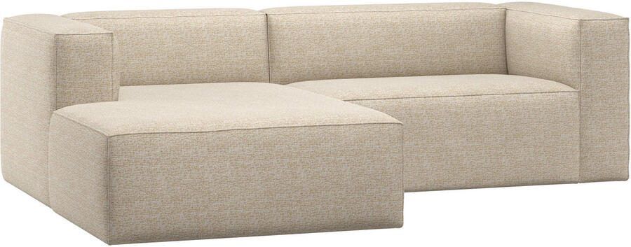WOOOD Loungebank Bean Links Chenille Beige Melange