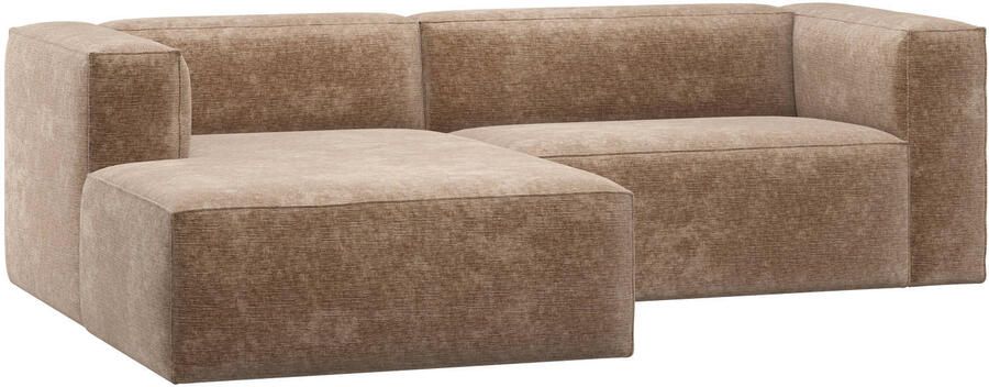 WOOOD Bean Chaise Longue Bank Links Melange Beige 73x254x178