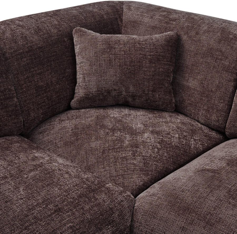 WOOOD | Cloud hoekbank links geweven chenille warm bruin | Zitmeubels woonkamer | HoekbankModulaire banken - Foto 3